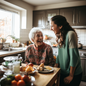 Home care can help aging seniors establish a healthier diet and eating habits.