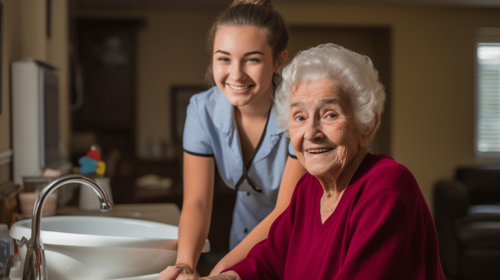 Personal care at home can help aging seniors with routine tasks and hygiene.
