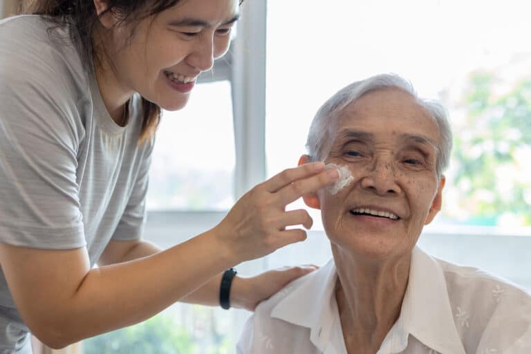 Personal care at home supports skin health for seniors