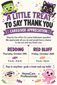 Halloween treats and heartfelt thanks for our dedicated caregivers!